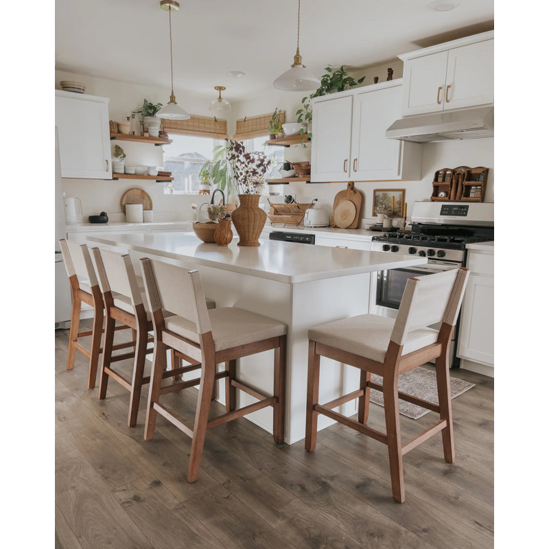 Etem 24" Counter Stool, Beige