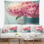 Pivoine floral rose en vase tapisserie-28501132