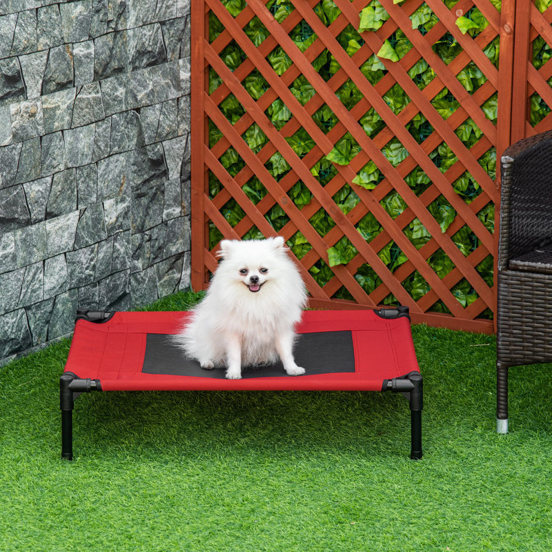 Bertram Polyester Pet Bed, Red, 64cm L x 46cm W