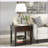 Malachi Walnut Finish End Table