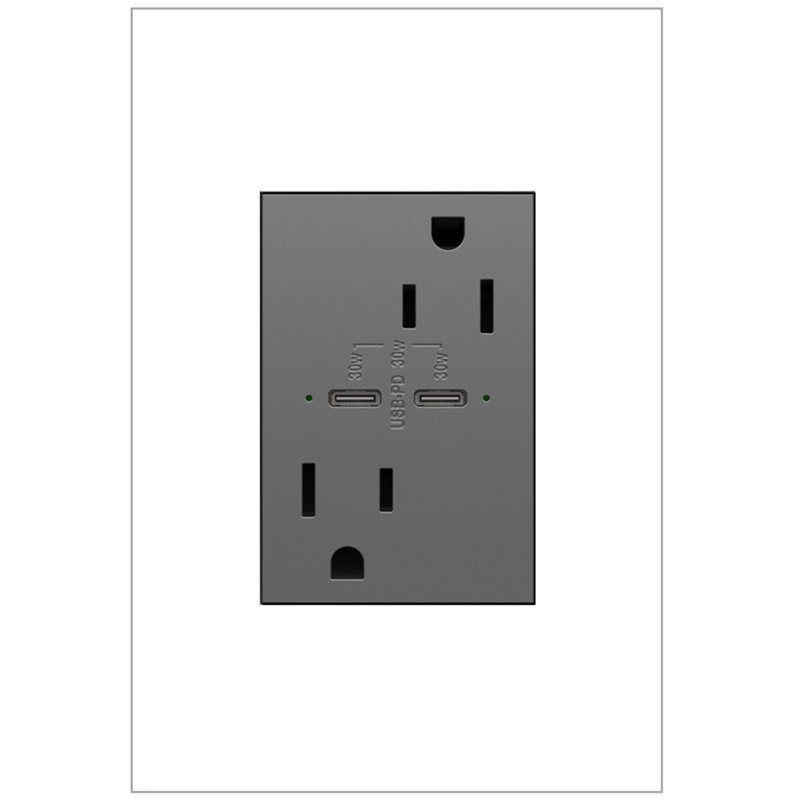 Prise de courant USB de type C / C 15 ampères Adore, Magnesium