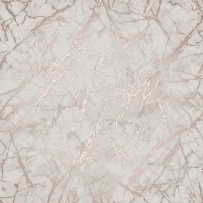 Marblesque Metallic Marble Rose Gold Wallpaper