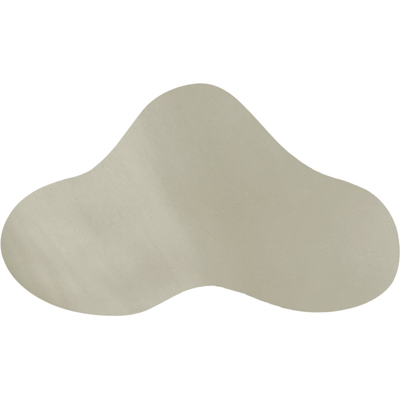 Table basse en fer, Argent brossé