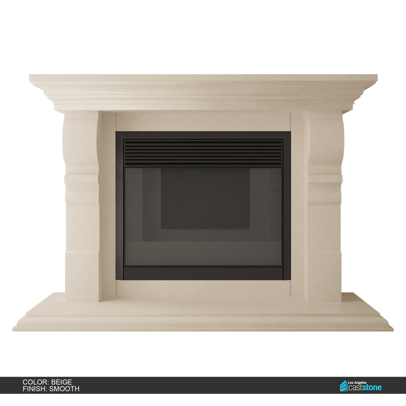 Vana Fireplace Surround, Smooth-Beige