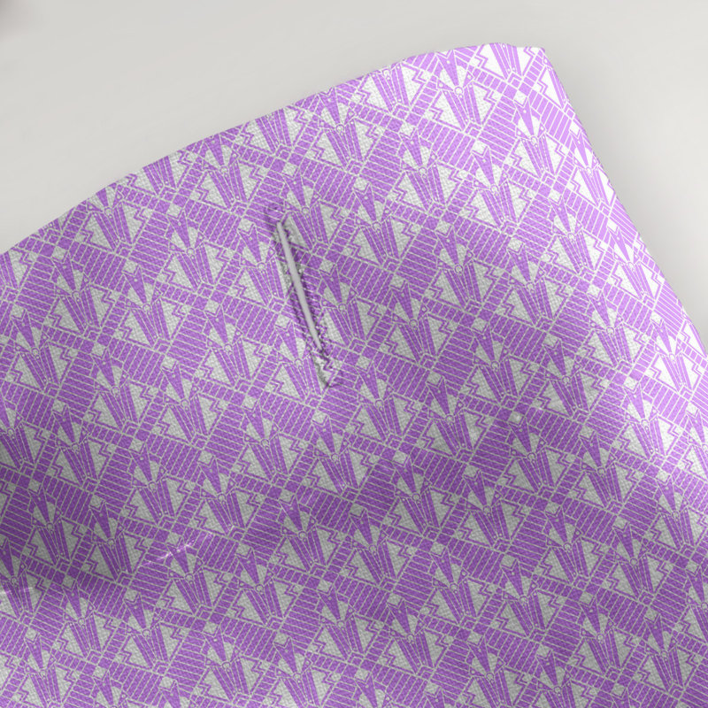 Rideau simple art déco, Violet