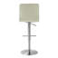 Upholstered Counter Stool with Metal Frame-507473503