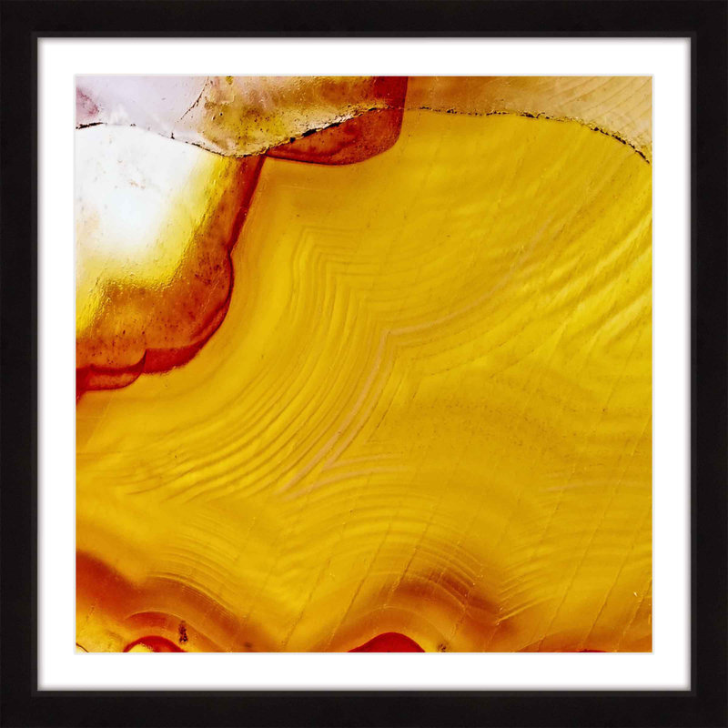 « citron agate », reproduction d’art encadrée, H 24 po x l 24 po x P 1,5 po