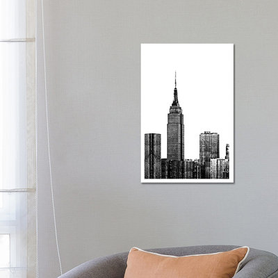 NYC In Pure B&W XVIII by Jeff Pica - Wrapped Canvas Print