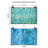 10.75"H Theo Opaque Turquoise-Stained Glass Window Panel-538623587