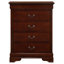 Commode 4 tiroirs Louis Phillipe, cerise-1626237786