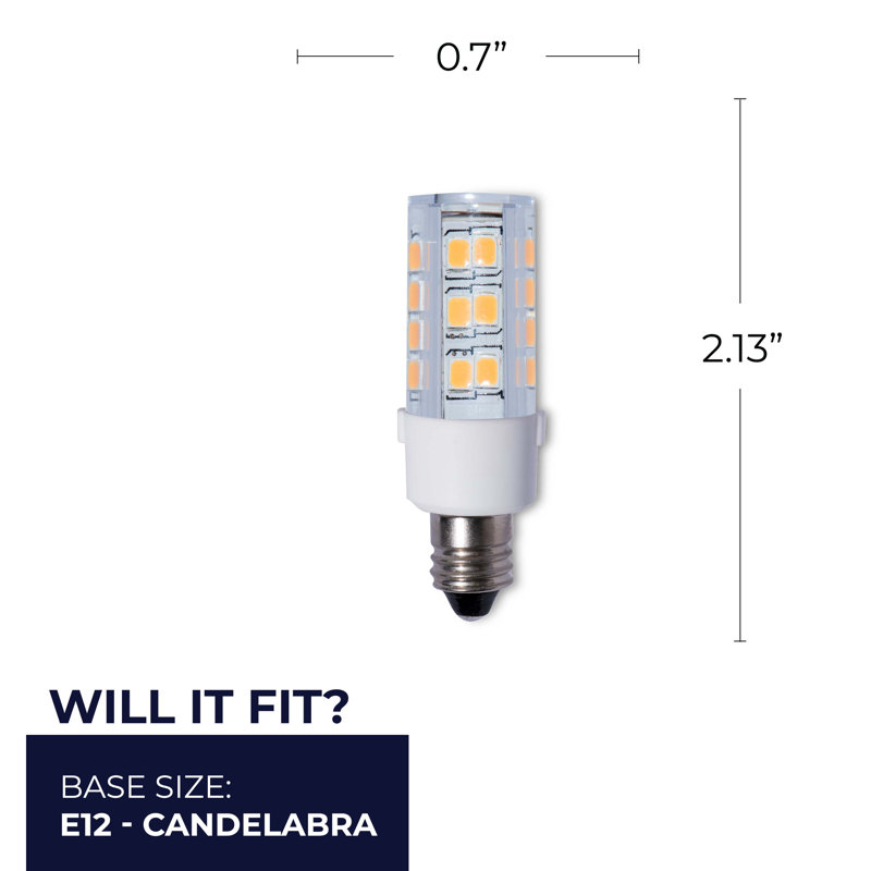 35 W (35 équivalents), ampoule à DEL T4 à intensité variable, base blanc chaud, 2700 K