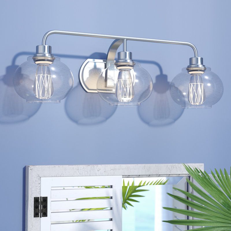 Éclairage pour meuble-lavabo à intensité variable Spofford, Nickel brossé