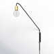 Vigo Single Light Steel Dimmable Plug-in Swing Arm Sconce
