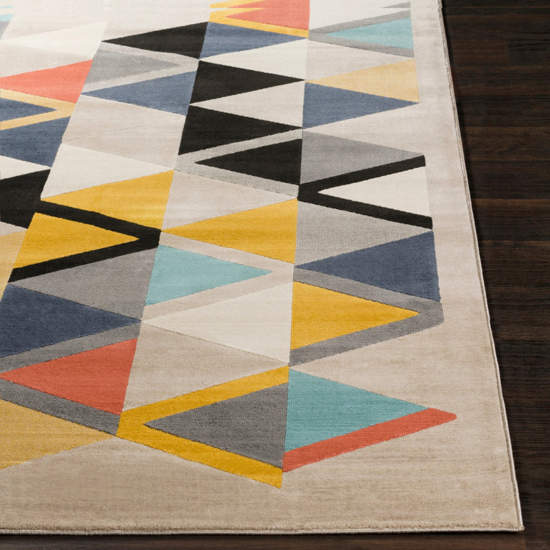 Fiqueroa Geometric Area Rug, Runner 80 x 220cm