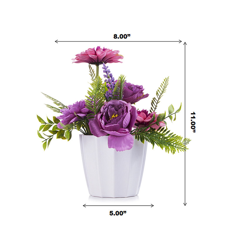 Pièce maîtresse pivoine Dahlia en pot, Mauve
