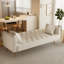 Canapé convertible de 71 pouces en velours beige rétro américain, convenant à un petit salon, une chambre à coucher ou un bureau-1765616746-1807402135
