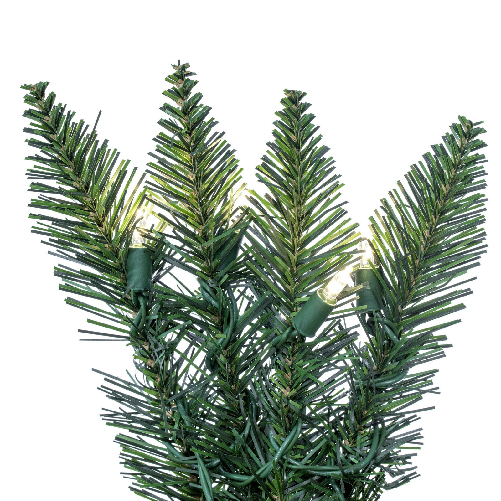 Peabody Pre-Lit Mixed Christmas Wreath, 48" H x 48" W x 3" D,  Warm Clear Duplicate