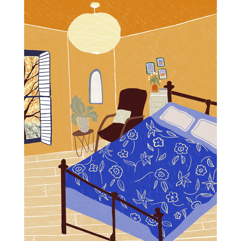 At Home By The Sea, 21.75" H x 17.75" W