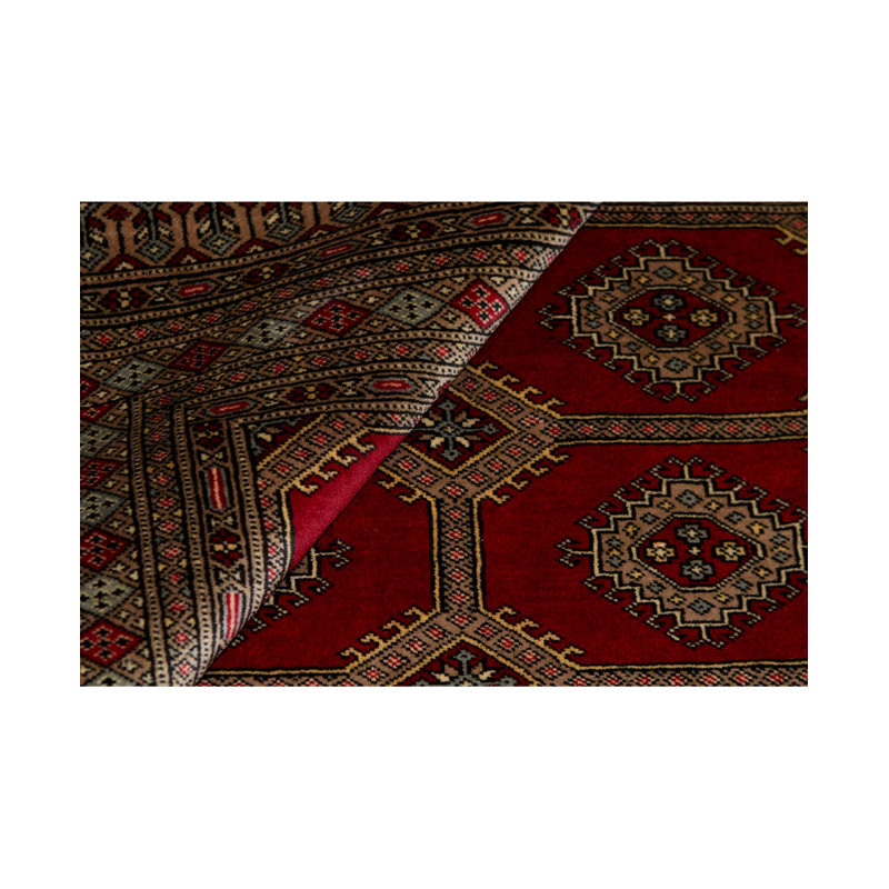Wool Oriental Area Rug in Red