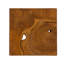 Teak Chunk Square Pedestal Sculpture