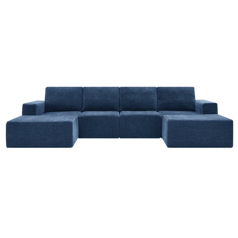 110*72" Modular U Shaped Sectional Sofa