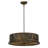 Rustic Lodge 4 - Light Dimmable Drum Chandelier