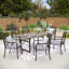 Ensemble repas pour 6 personnes avec table rectangulaire et coussins Boule