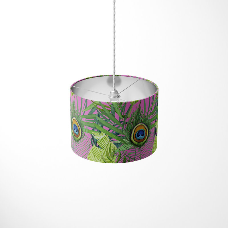 21cm H Cotton Drum Pendant Shade ( Spider )