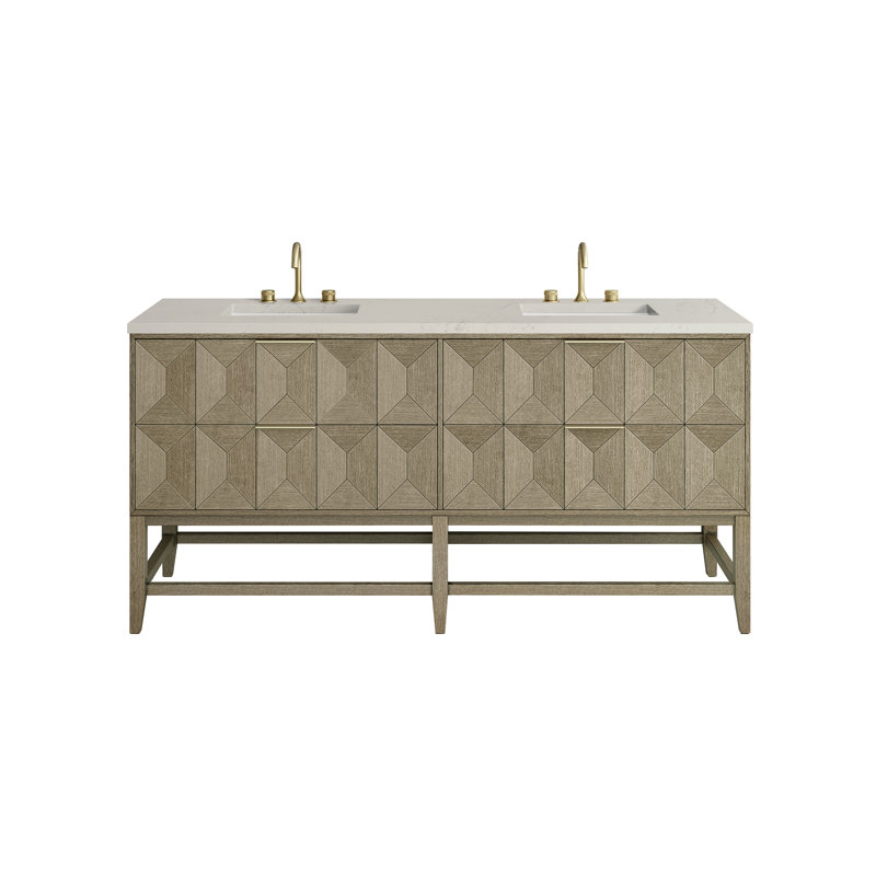 Emmeline 72'' W Vanity, 8" Widespread, Siberian