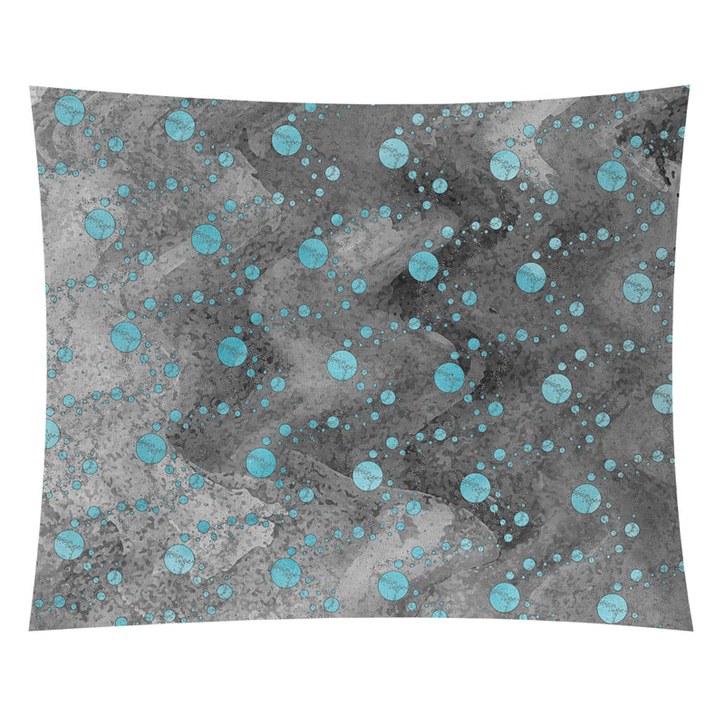 Tapisserie murale planète stars, H 27,50 po x l 37,50 po, Bleu