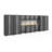 Bold Series 216-in W x 76.75-in H Steel Garage Storage System-32735592-32735593-32735594