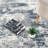 Andrew Blue & Gray Abstract High-Low Modern Rug-748874094-748874385