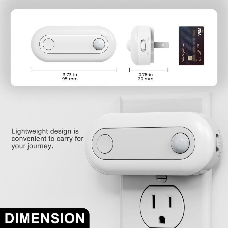 NL Dimmable LED Night Light With Motion And Light Sensor