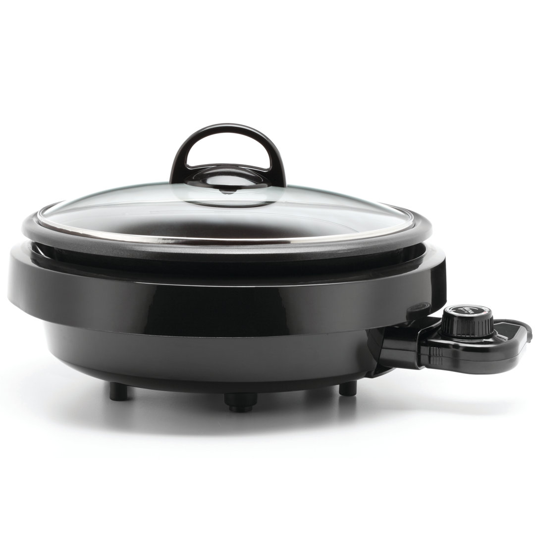 AROMA Grillet 3Qt. / 11 in. 3-in-1 Cool-Touch Electric Indoor Grill, Countertop Grill, Nonstick Pan (ASP-137B) Aroma