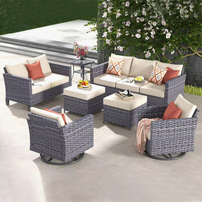 Lovall 7 Piece Sofa Seating Group with Cushions