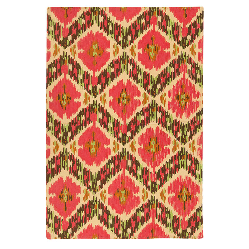 Tapis rectangulaire en laine à tissage plat