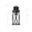 Lanterne murale d'extérieur encadrée cylindrique H 15,7 po