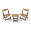 Ensemble bistro 3 pièces Teak HiPS