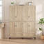 Armoire de rangement de 71 pouces de hauteur, armoire de cuisine 5 niveaux avec 4 portes et tablettes réglables pour la cuisine, la salle à manger et la salle de bain-155710637