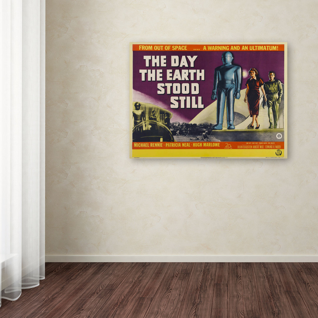 'Apple 'Day Earth Stood Still' Vintage Advertisement on Wrapped Canvas Trademark Fine Art