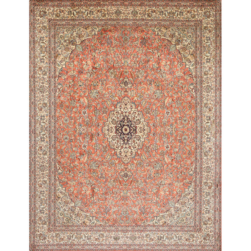 Tapis traditionnel rouge / brun, Rectangle 7 pi x 9 pi