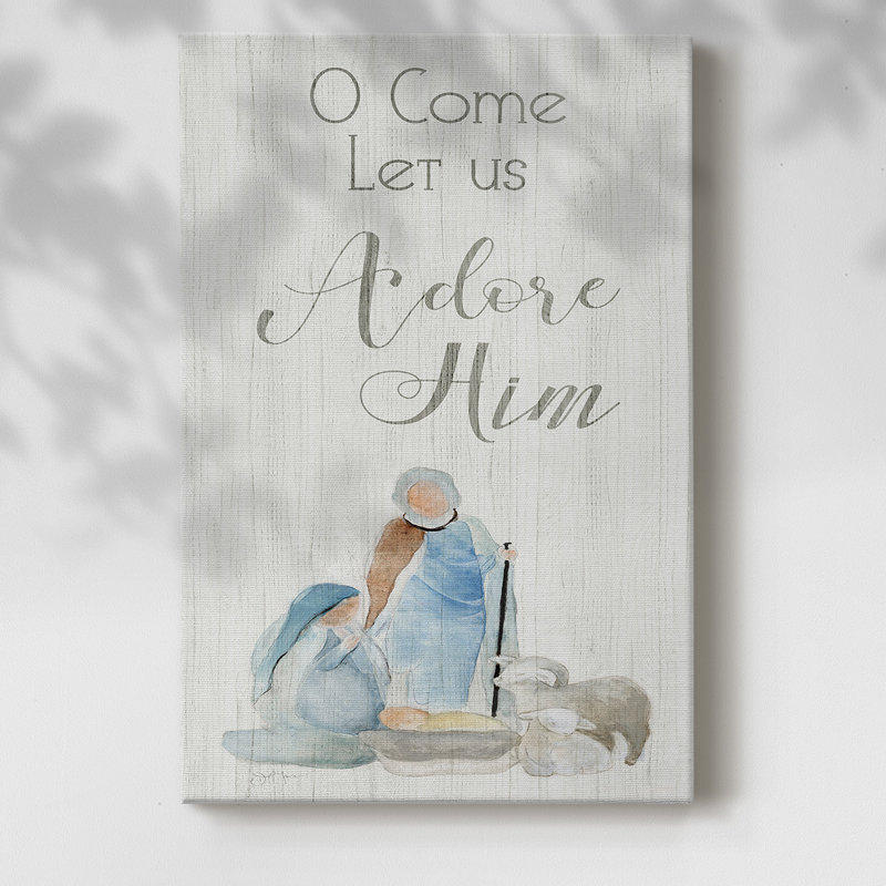 " Adore Him ", 18" H x 12" W x 1.5" D