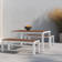 Joel 6 - Person Metal Patio Dining Set with Rectangular Table