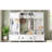 Hallway Coat Rack With 7 Hooks, Entryway Bench, White, Elegant & Functional 41 , Rack, Versatile Practical