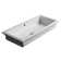 WS Bath Collections City 15.4'' Glossy White Ceramic Rectangular Bathroom Sink with Overflow