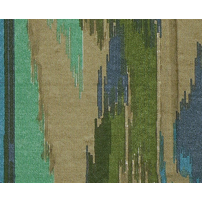 Flatweave Wool Ikat Area Rug in Multi