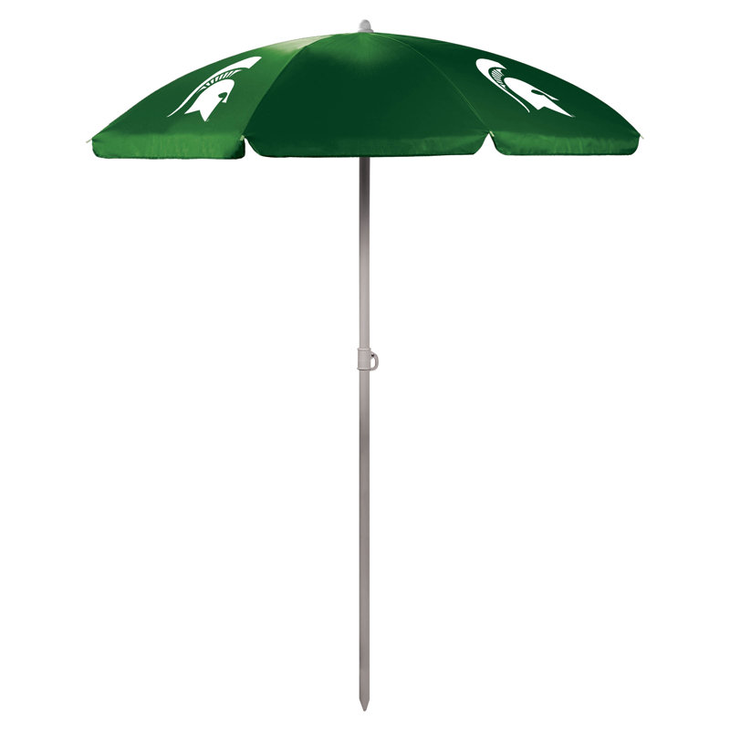 Parasol de plage 5,5 pi Ncaa, Vert forêt, Michigan State