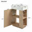 Meuble-lavabo 21,6 po avec lavabo en céramique