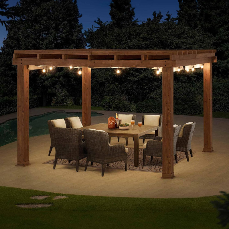 13 Ft. W x 11 Ft. D Aluminum Pergola