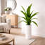 Boîte à fleurs verticale en métal 40 po Dracaena-1799907830-1799907829